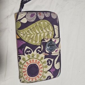 Vera Bradley Purple and Cream Patterned Accessory